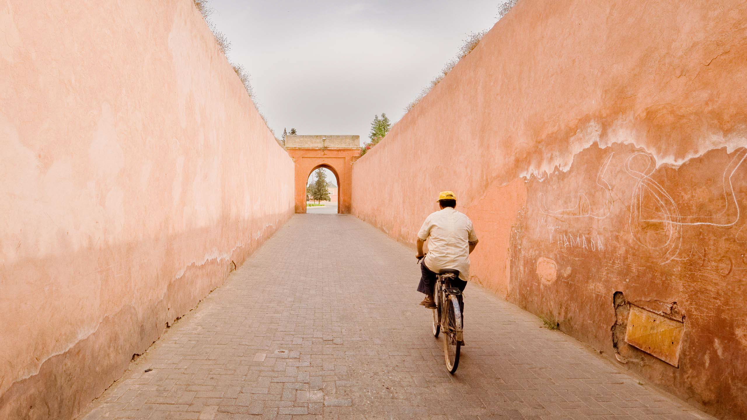 The Marrakesh medina in Morocco.